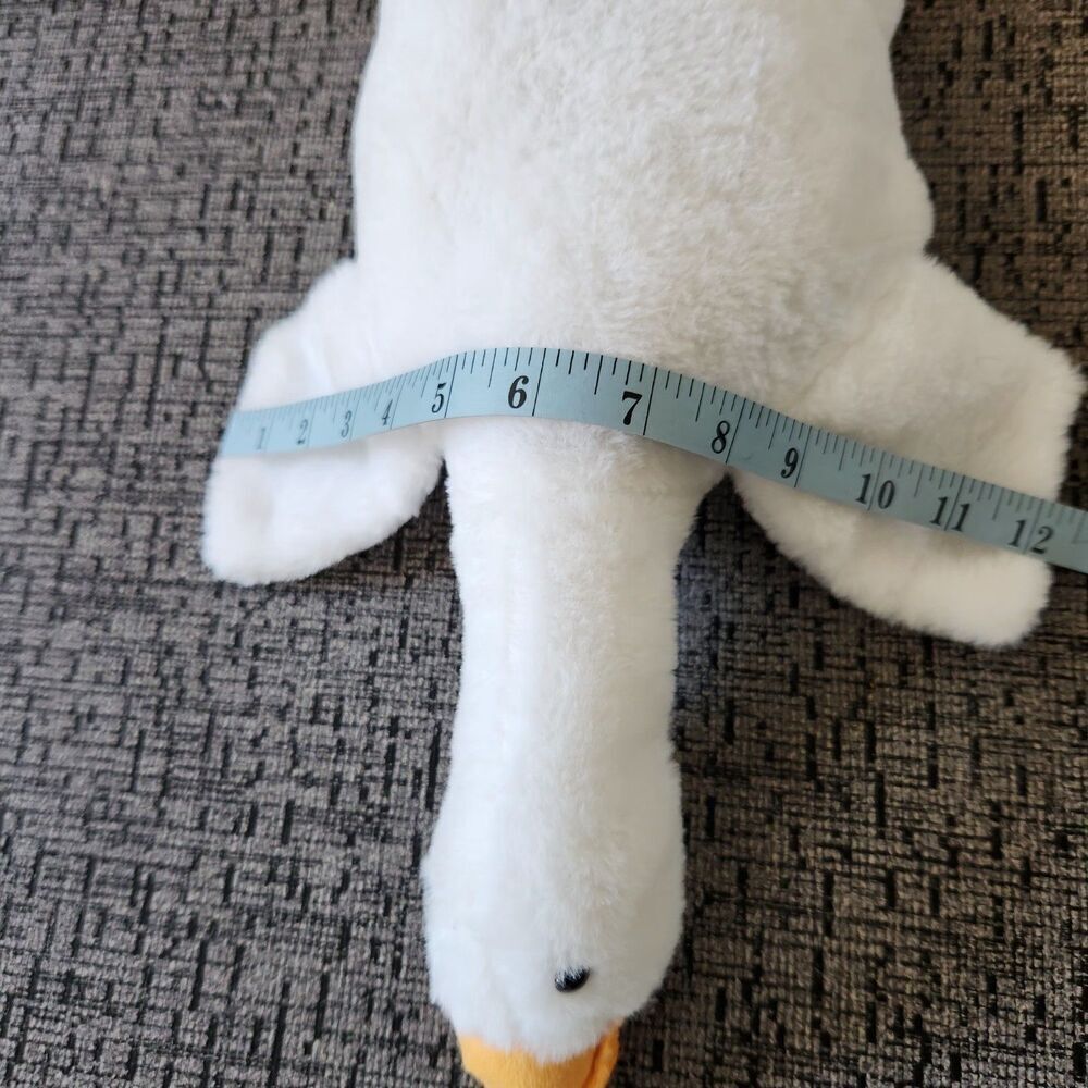 White Cute Goose Plush-Soft Swan Stuffed Animal Pillow Huge Cozy Goose. NEW!! - Picture 5 of 12